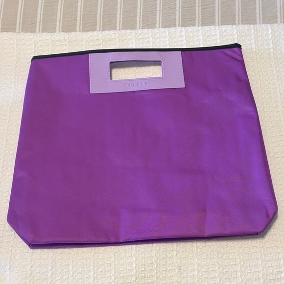 New Clinique Limited Edition Grab & Go purple Tote - Picture 2 of 5
